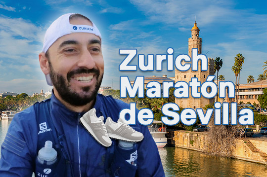 Javi Sancho en el Zurich Maratón de Sevilla