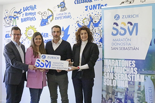 Zurich Seguros extiende su patrocinio principal de la Zurich Maratón San Sebastián hasta 2028